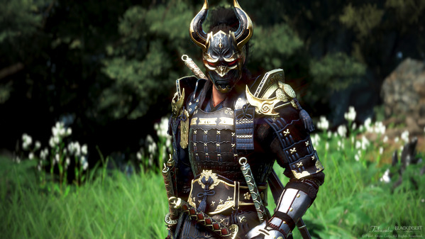 黒い砂漠 忍者 [NJ] 白の山猫アーマー 暗鬼ヘルム