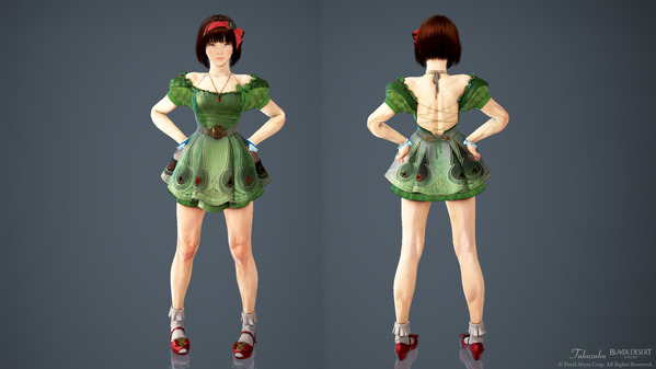 黒い砂漠 リトルサマナー ワンダーランド衣装 染色