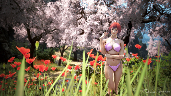 黒い砂漠 ヴァルキリー [VK]ソリエンテビキニ 水着 桜
