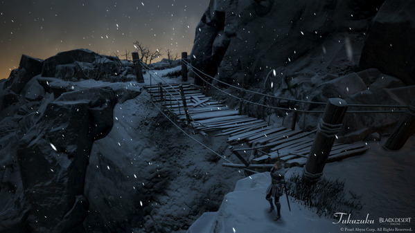 黒い砂漠 果てしない冬の山