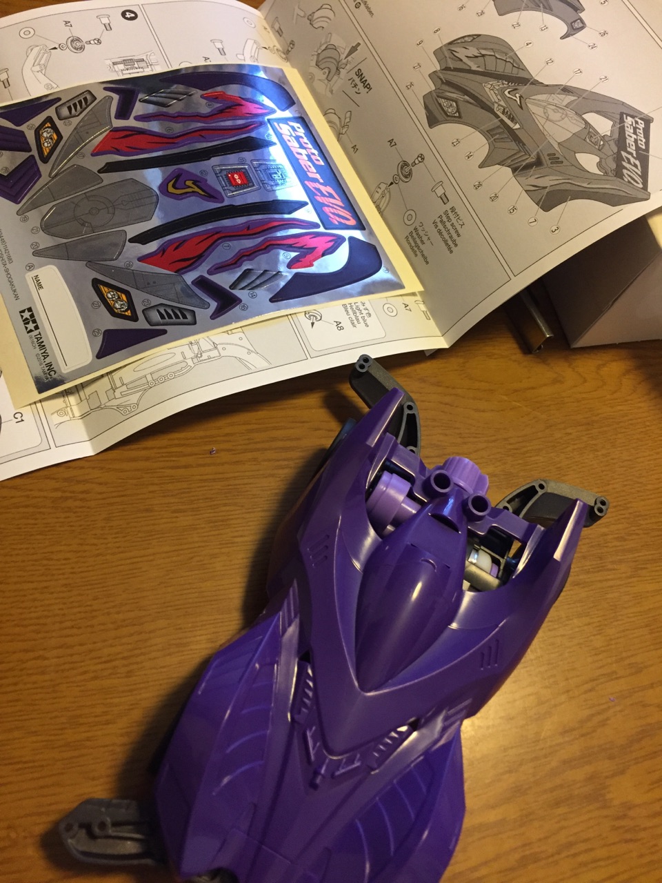 プロトセイバーevoステッカー貼った ミニ四駆ってムズカシイ プロトセイバーevoステッカー貼った ミニ四駆ってムズカシイ