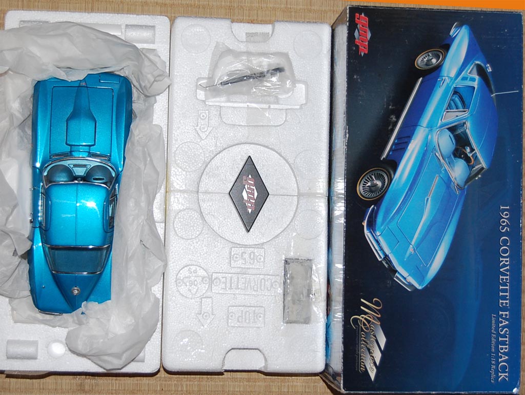 gmp CORVETTE Fastback 1965 1/18サイズ CORVETTE 1965 FASTBACK BLUE 1/18 GMP MASTERPIECE COLLECTION