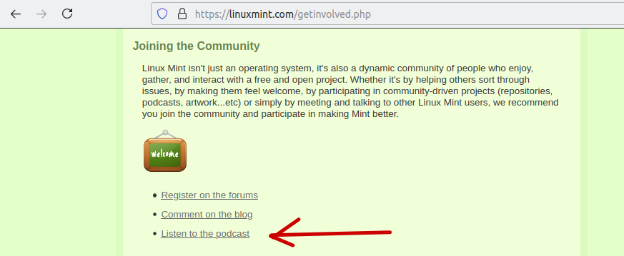Linux Mint の放送局 Mintcast ポッドキャスト ご年配linux