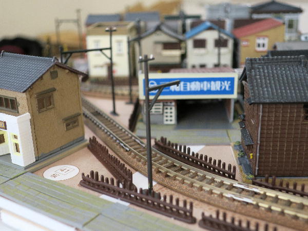 Nゲージ 昭和の街並み ジオラマ 鉄道模型 Nゲージ/鉄道模型】昭和の駅