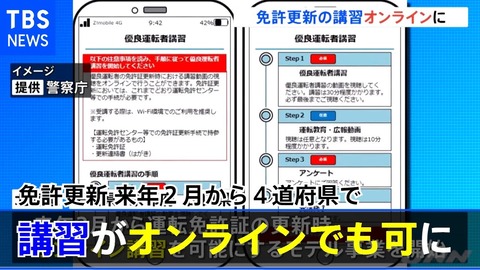 【朗報】免許証のオンライン更新、都会4道府県だけに認められる！