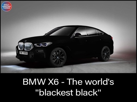 【画像】BMWさん、世界一黒いSUVを販売してしまうｗｗｗｗｗｗｗｗｗ