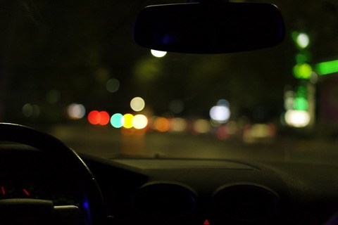 深夜のドライブ
