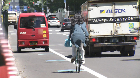 自転車は車道を走りましょう