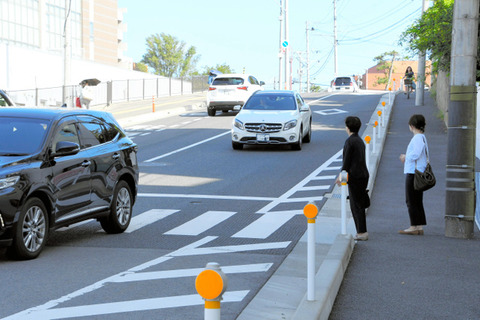 車は路上教習で信号無い横断歩道で止まらないと一発で落ちた筈なのになぜ忘れたのかな？