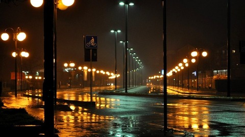 雨夜の運転