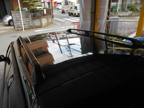 車の屋根だけ塗装