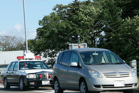 スピード違反で捕まった時