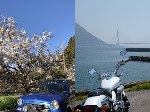 バイクと車