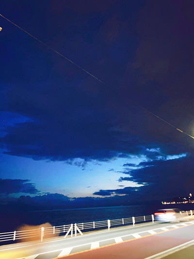 夜の七里ヶ浜