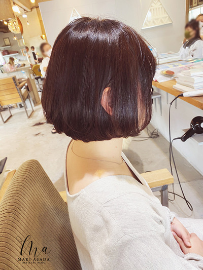 結構短くなったの