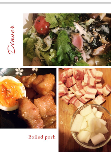豚の角煮_夕飯