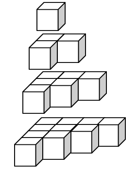 算数 積み上げた立方体の個数 なるほどの素