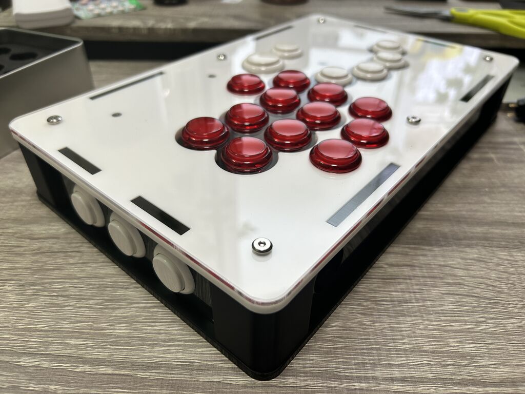 くろまき工房　自作アケコンレバーレスコントローラー　PS5対応 コンパクトレバーレス専用ケース - くろまき工房 - BOOTH