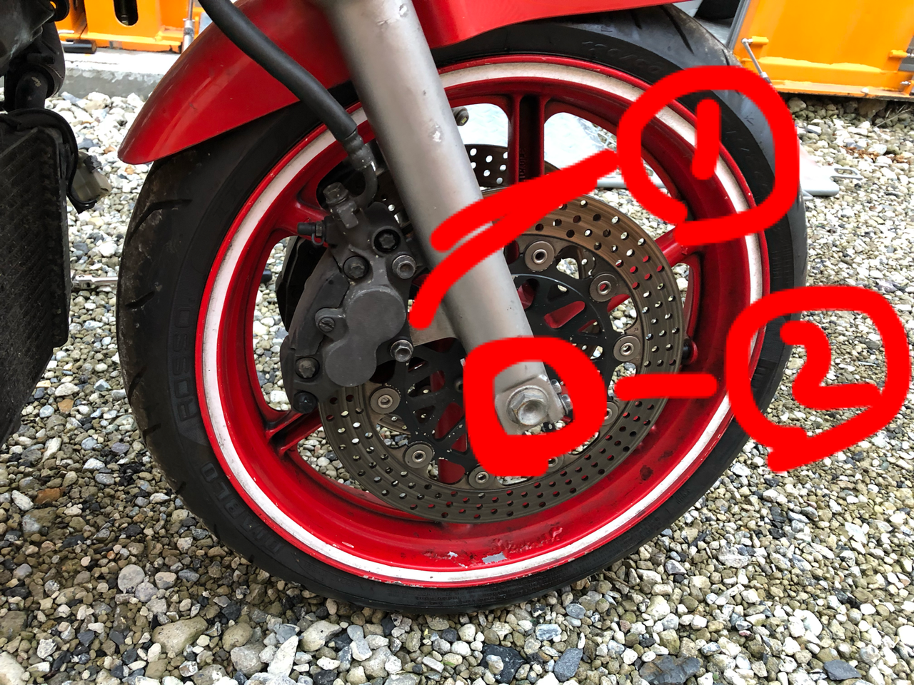 新品 インナーチューブ 41π 560mm VFR400 後期 銀２本 サスペンション