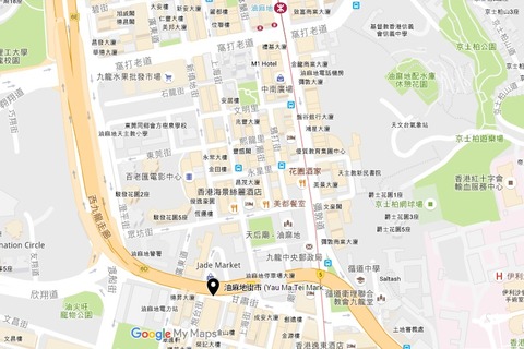 油麻地街市map