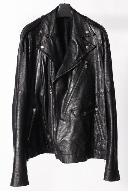 Julius speare collection カシミヤ混ライダース JULIUS & D.HYGEN 2024SS ライダースベストスタイリング -FASCINATE