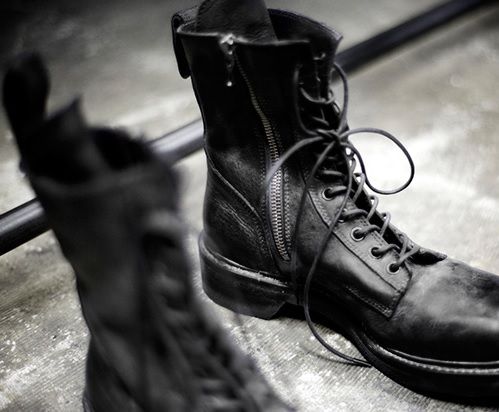 JULIUS × BLACK SENSE_ 007FWM9[side zip combat boots JULIUS × BLACK SENSE_ 007FWM9[side zip combat boots