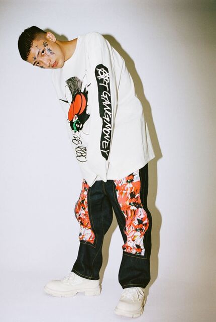 KIDILL×SKOLOCT CRASH DENIM PANTS | unimac.az