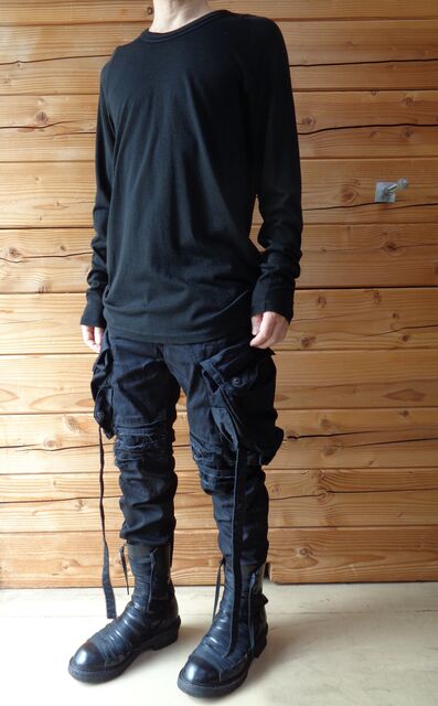 JULIUSガスマスクカーゴパンツ 777PAM23-BK JULIUS SS22 [_PERMANENT] 777PAM23-BK, 777PAN23-C : VIBE_nagano