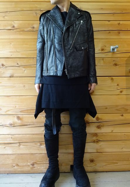 JULIUS 17SS Knives; コンビネーションシャーリングカットソー Tops