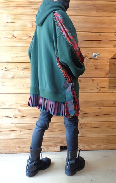 トップス KIDILL Pleats SweatHoodie 22aw KIDILL AW22 