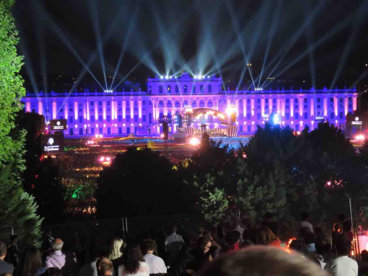 ウイーンフィル シェーンブルン宮殿サマーナイトコンサート 夏の夜の野外コンサート2018 ウィーンの散歩 ウィーンのカフェ