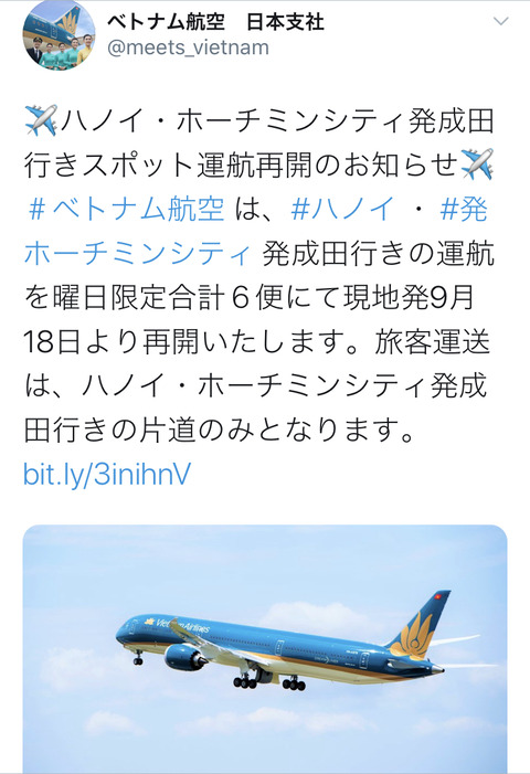 vn航空再開