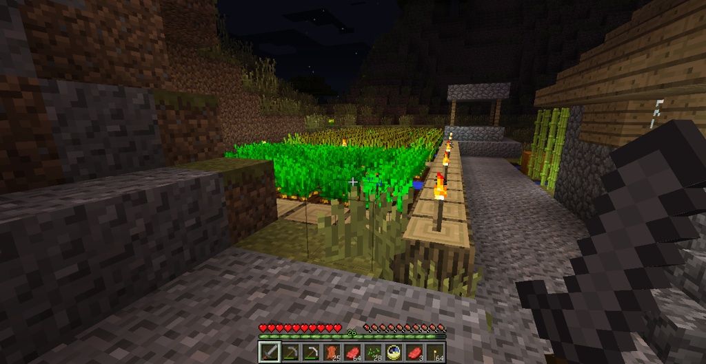 革防具を作る 村から始めるminecraft