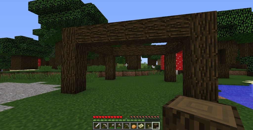 木こりの家を作る 1 村から始めるminecraft 木こりの家を作る 1 村から始めるminecraft