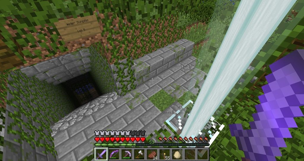 Enderbent 地下水路の魔法使い 9 村から始めるminecraft Enderbent 地下水路の魔法使い 9 村から始めるminecraft