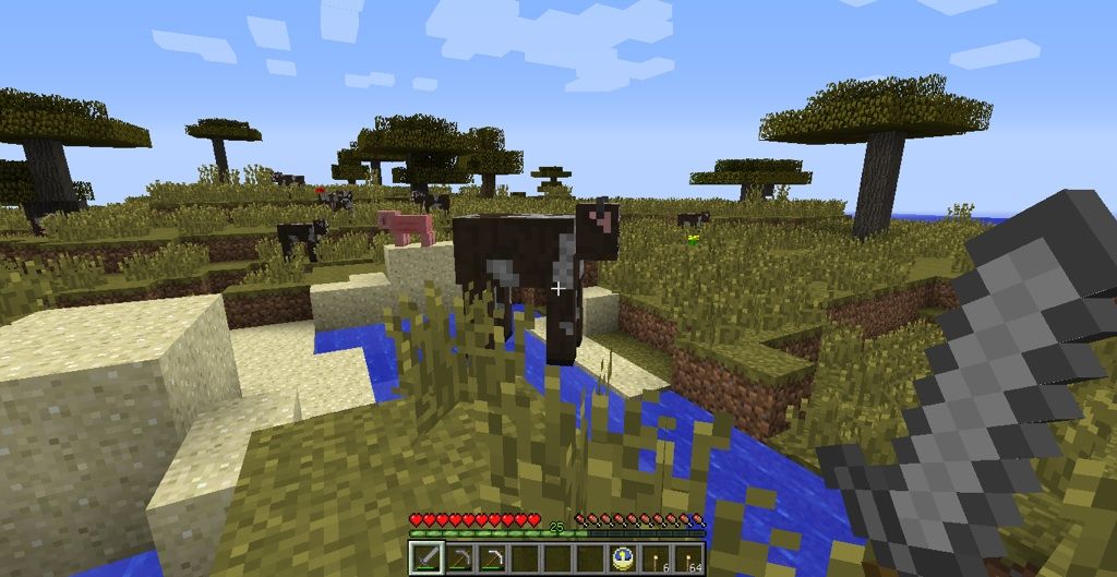 革防具を作る 村から始めるminecraft