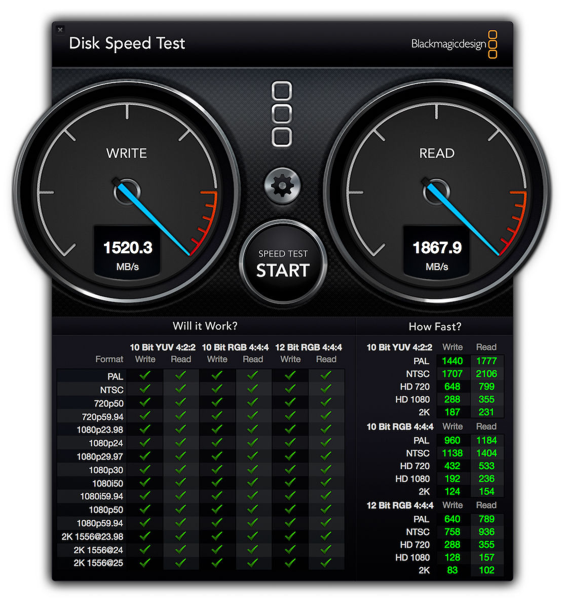 Blackmagic diskspeed