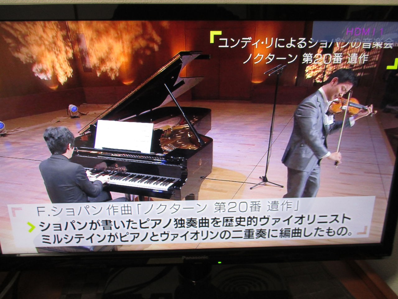 題名のない音楽会での素敵な演奏風景です すみれの徒然日記