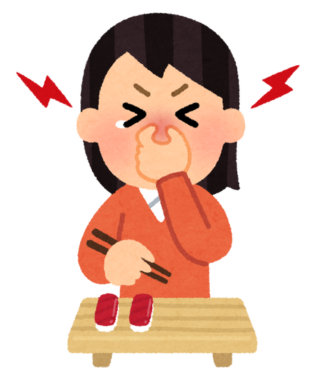 syokuji_wasabi_hana_woman