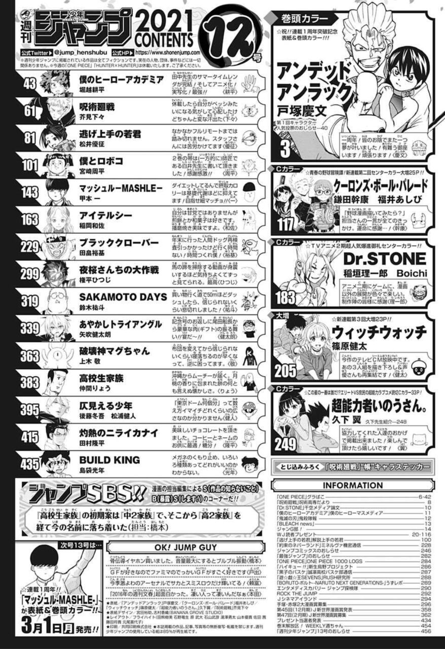 悲報 週刊少年ジャンプさん 空前の暗黒期を迎えてしまう フィルダースチョイス