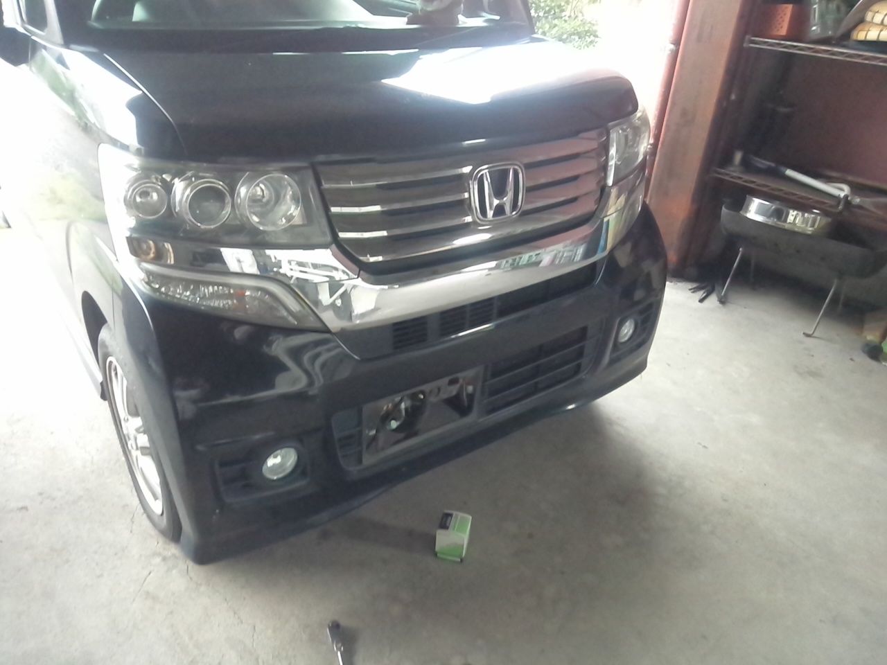 N Box 簡単にオイルエレメントを交換します 頑張る農家のblog2