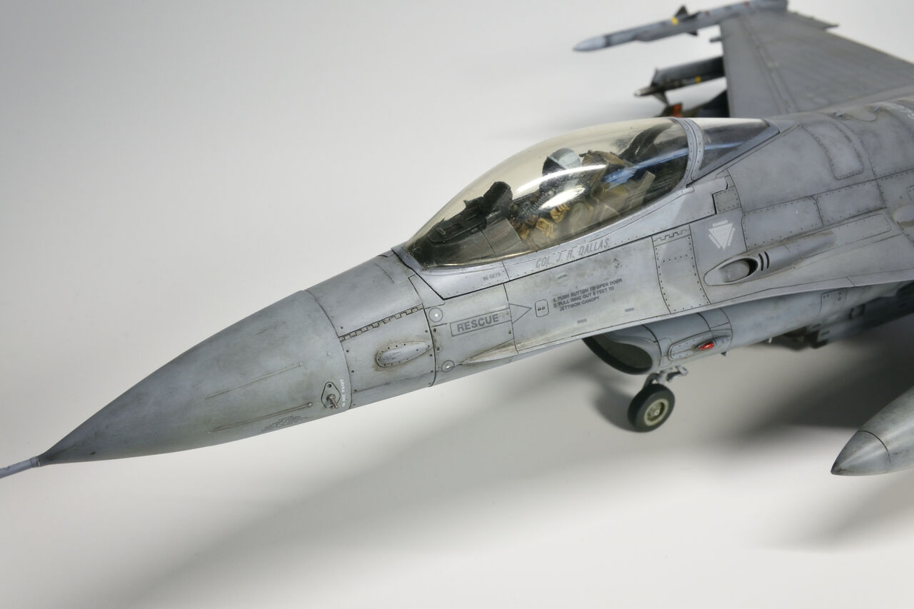 F-16 ファイティングファルコン完成(1/48 タミヤ） : 雑魚のジークなブログ