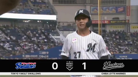 犠飛ロッテマリーンズ！田村の犠牲フライでロッテ先制！