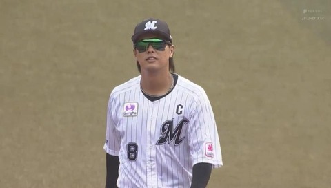 ロッテ中村奨吾 .224(232-52) 5本 22打点 10併殺(1位) OPS.644 得点圏.203