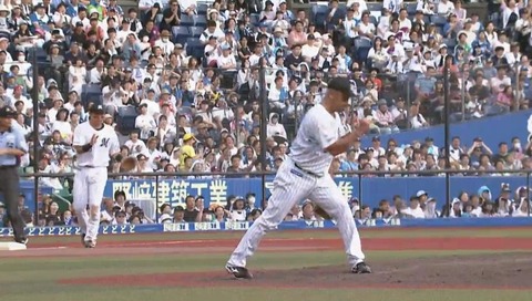澤村、四球2つ出し一死一二塁の大ピンチもなんとか無失点！