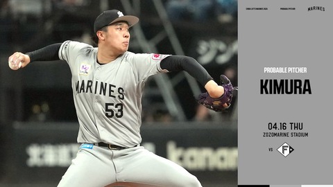 一軍試合実況 4月16日18:00～ ロッテ－日本ハム(木村×細野)のサムネイル