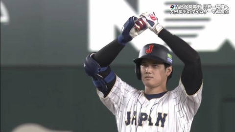 WBC日本vs中国の世帯視聴率なんと41.9%！