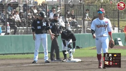 安田二塁打・田村三塁打！ロッテ連続タイムリーで2点先制！