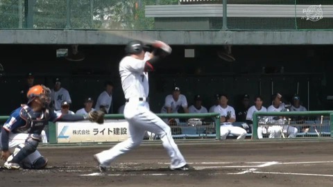 実戦復帰の藤岡、一打席目でいきなり2ベース！さらに愛斗が四球！なお満塁で無得点