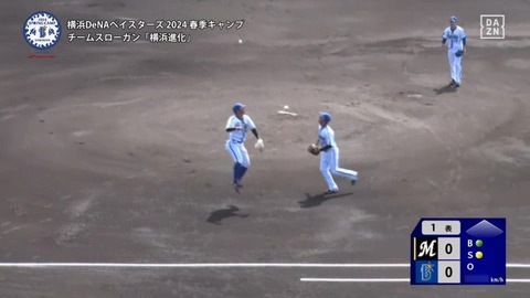 1番:藤原恭大 ファーストへのツーベース 2塁←これ